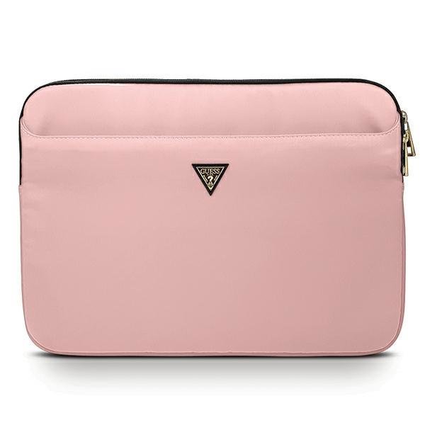 Cover Guess Sleeve 13" Pink Nylon Triangle Logo
