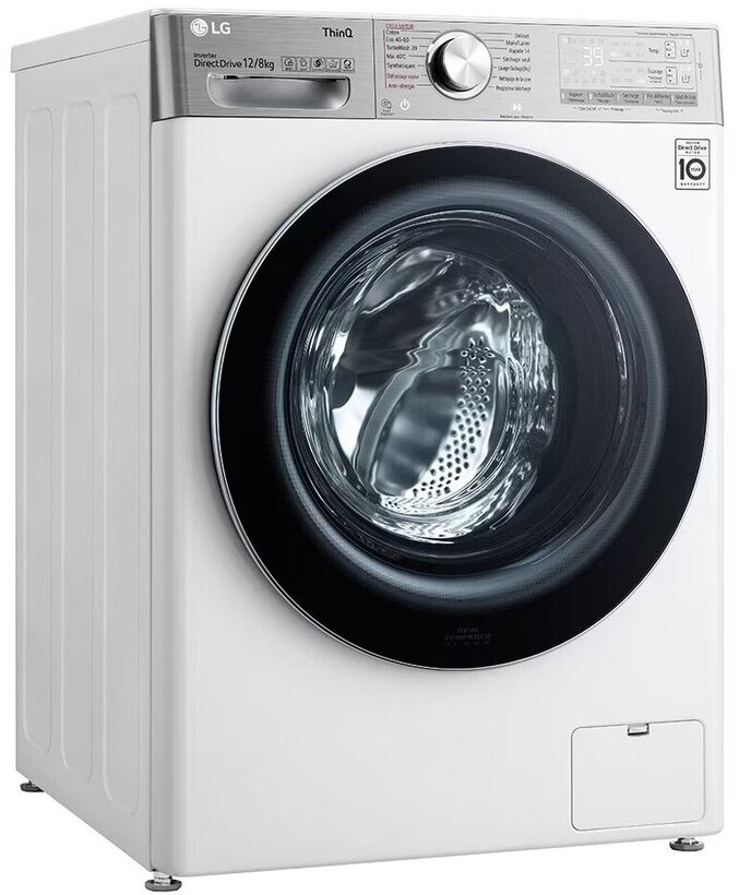 LG F4DV912H2EA Washing&Dryer machine wich Inverter Direct Driv, 12/8kg, AI DD™, Steam, TurboWash™, Eco Hybride, 60x85x61.5cm, Energy class E, White