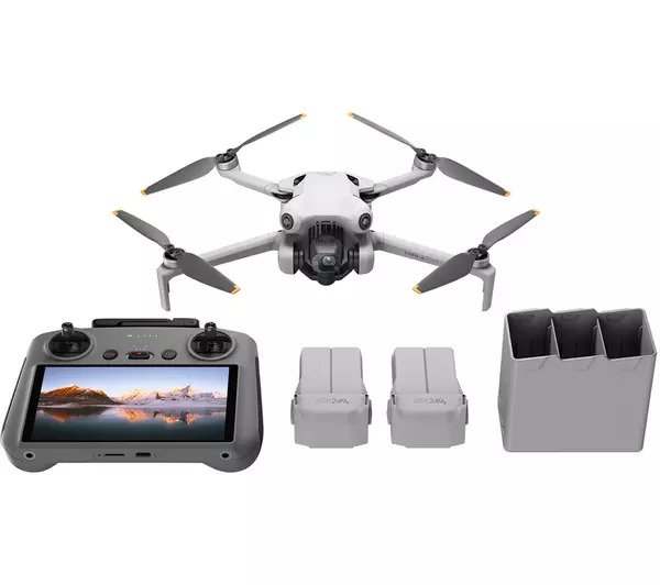 DJI Mini 4 Pro Drone Fly More Combo Plus with RC 2 Controller - Grey (45 Minutes X3 Battery)