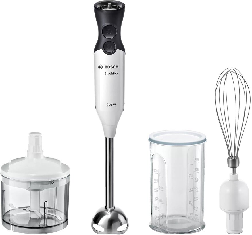 Bosch MS6CA4150 Hand blender ErgoMixx 800W, White/Anthracite