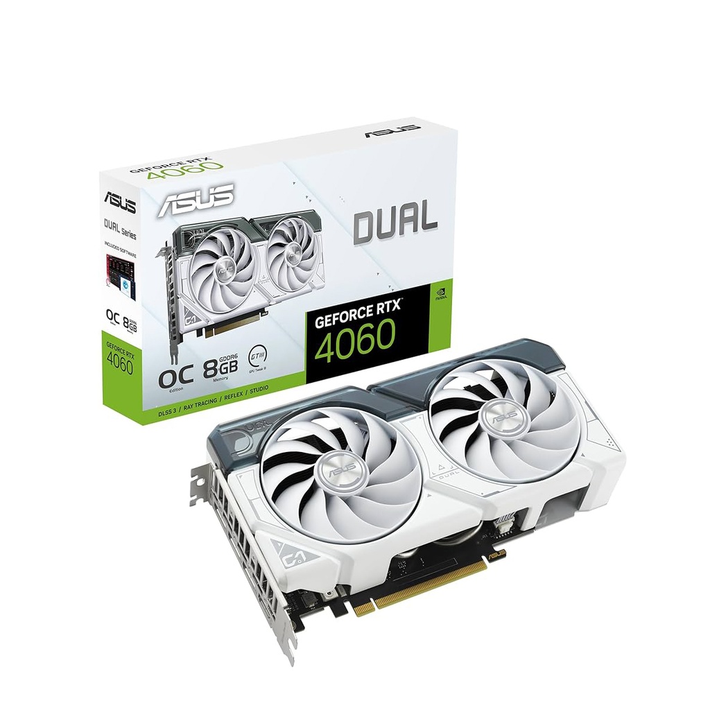 Asus Dual GeForce RTX 4060 OC Edition White 8GB GDDR6