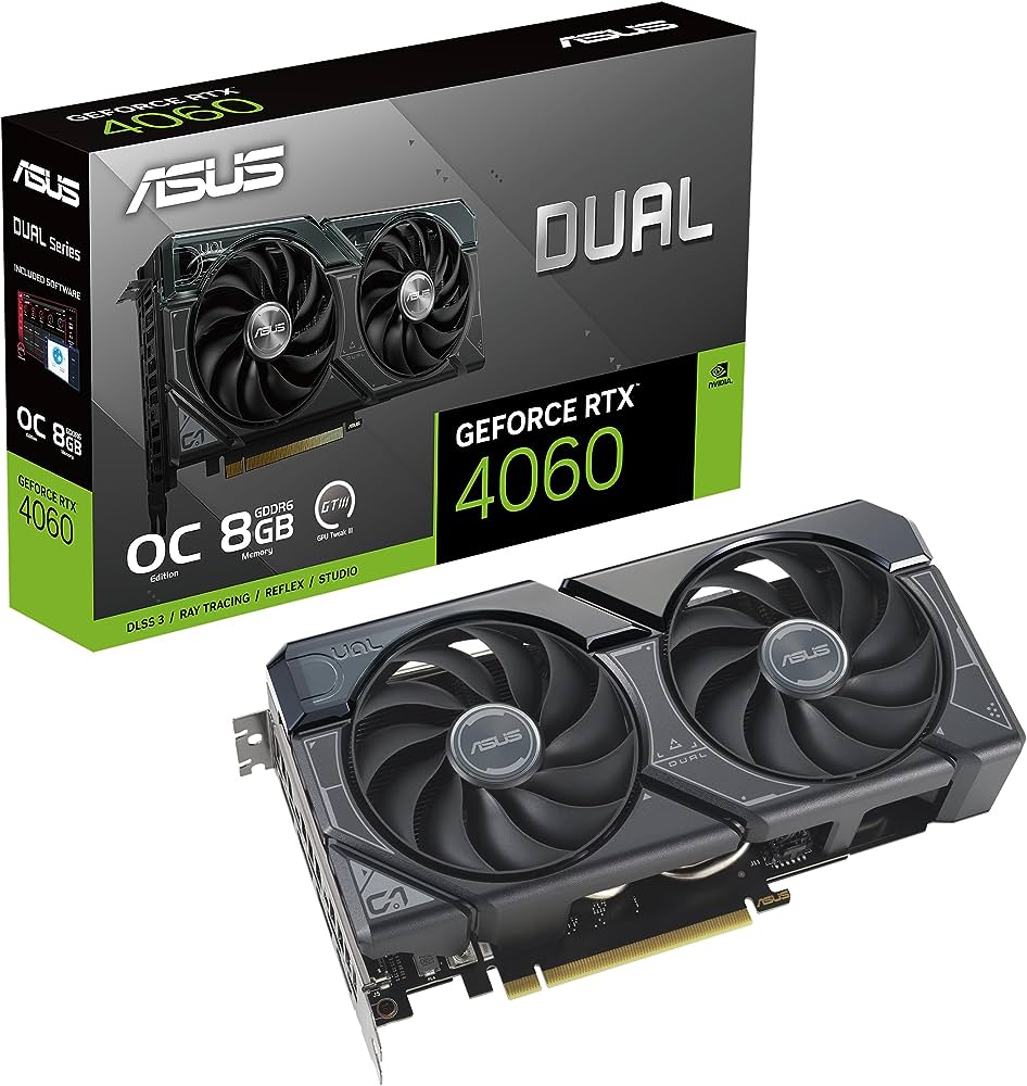 Asus Dual GeForce RTX 4060 OC Edition 8GB GDDR6 Graphic Card