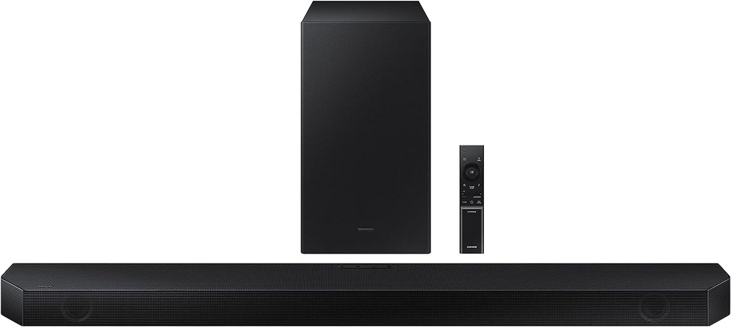 SAMSUNG HW-Q60B 3.1ch Soundbar w/ Dolby Atmos, DTX Virtual:X Q Symphony, Adaptive Sound, Game Mode, Bluetooth Connection, Black