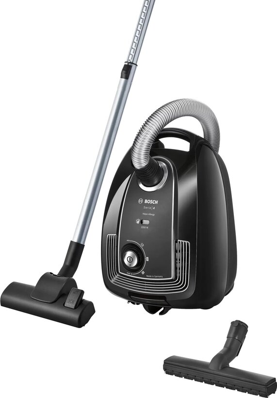 BOSCH BGLS482000 Serie | 4 Bagged vacuum cleaner 3L, Hepa Filtre, 2200W, Black