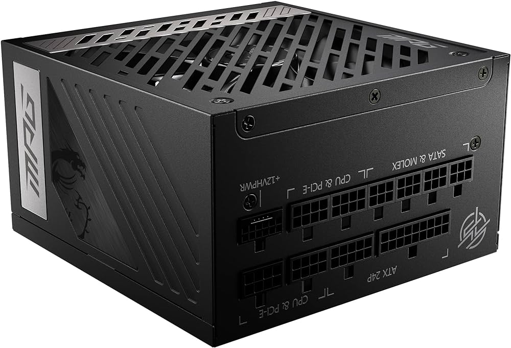 MSI MPG A1000G PCIE5 1000W 80+ GOLD POWER SUPPLY