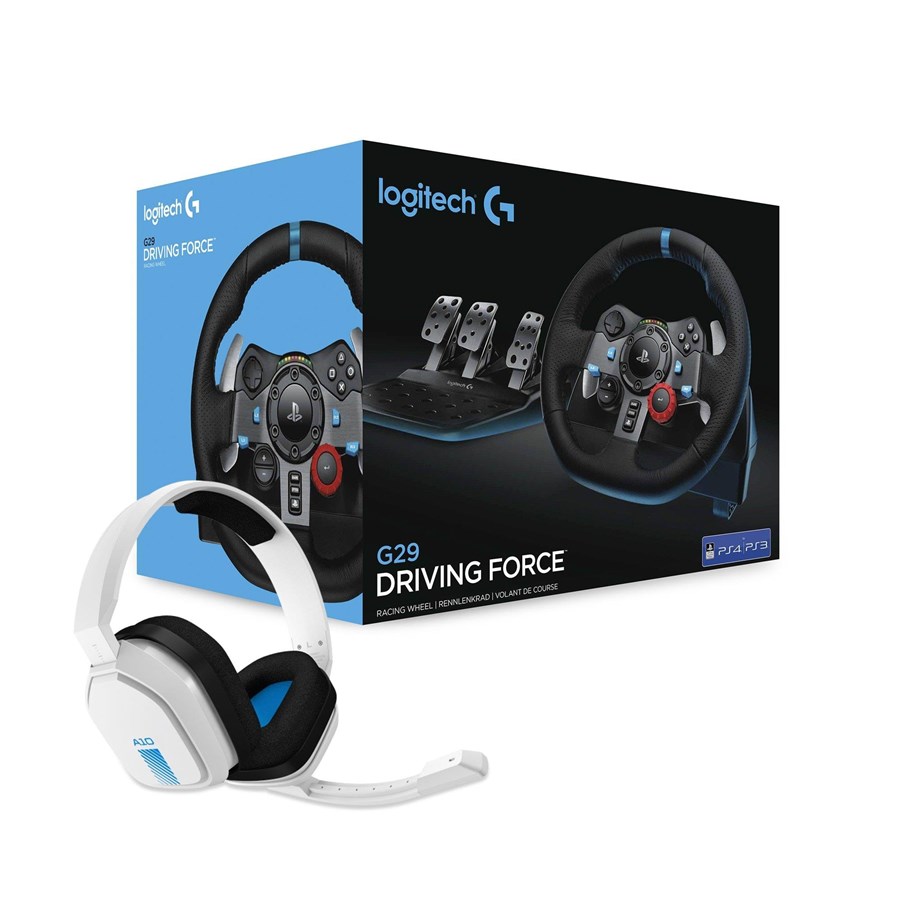 Logitech G29 Wheel & Pedals & Astro A10 Headset Bundle