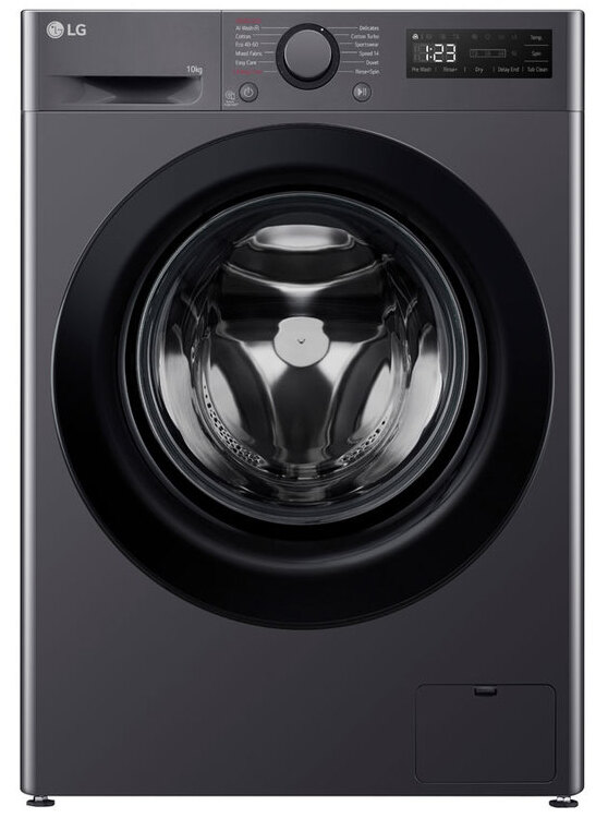 LG F4WR510SBM Washing machine with INVERTER MOTOR, 10kg, 1400RPM, Energy class A, 60x85x56.5cm, Black