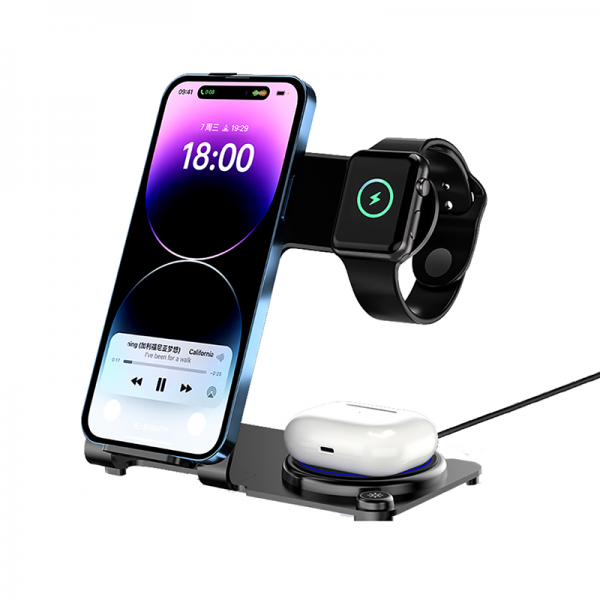 WIWU WI-W005 POWER AIR 3 IN 1 WIRELESS CHARGER