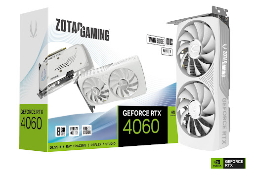 ZOTAC GEFORCE RTX 4060 8GB TWIN EDGE OC WHITE EDITION 128BIT GDDR6