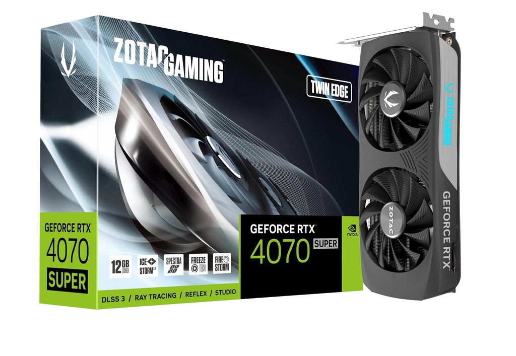 ZOTAC GAMING GeForce RTX 4070 SUPER Twin Edge 12GB GDDR6X