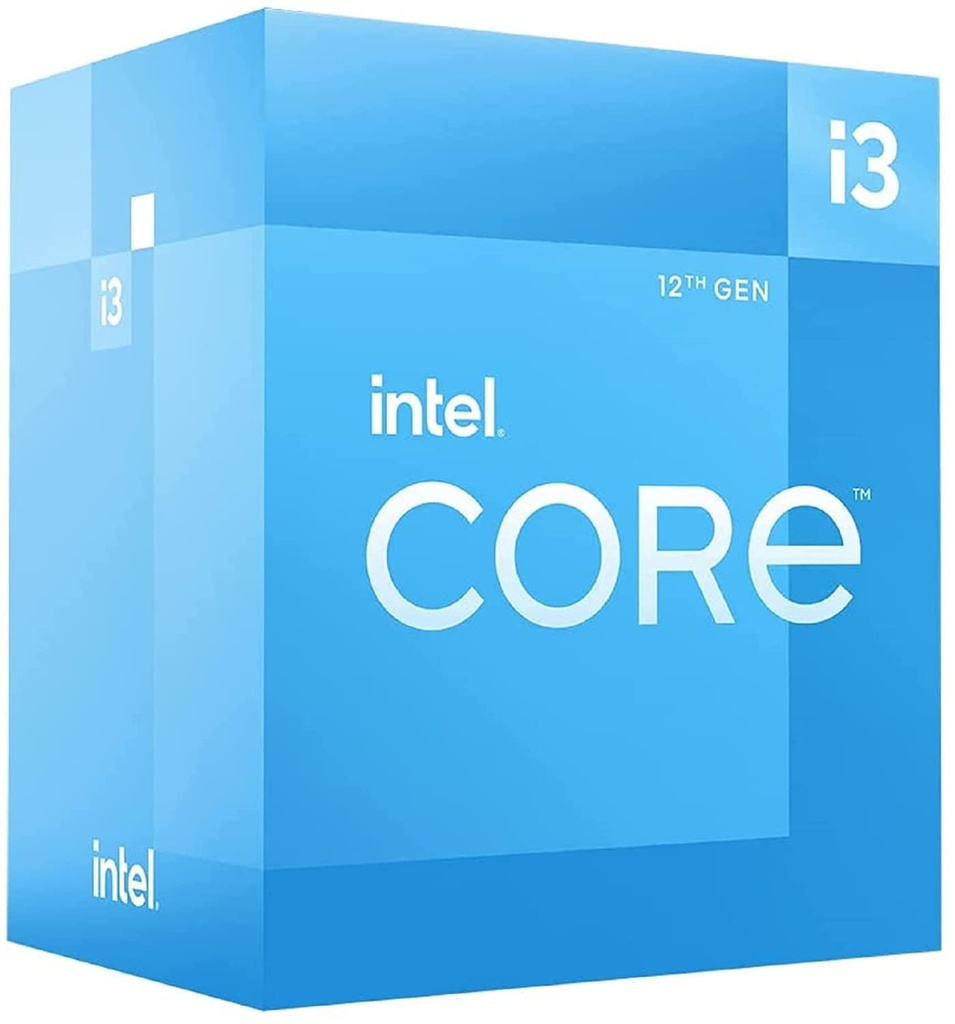 INTEL CORE i3 12100F / 3.3 GHZ / 4 CORES / 8 THREADS / 12 MB CACHE / BOX