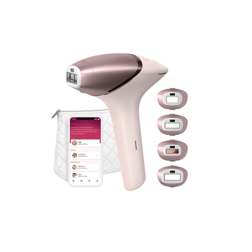 Philips Lumea IPL 9900 Series IPL hair removal device with SenseIQ for face & body