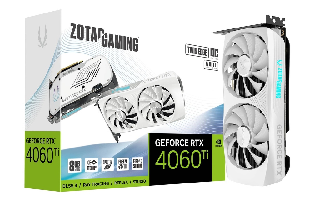 ZOTAC GEFORCE RTX 4060 TI TWIN EDGE OC WHITE EDITION