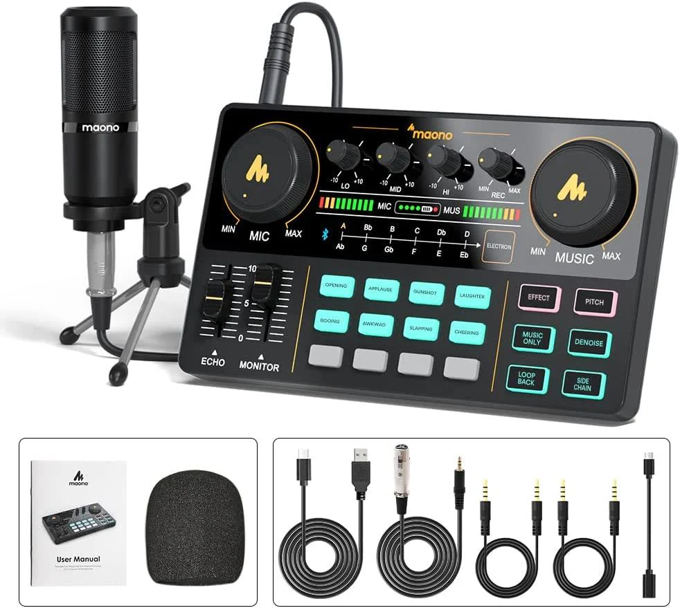 Maonocaster Lite AM200 S1 Podcast Equipment Bundle Sound Exceptional Always