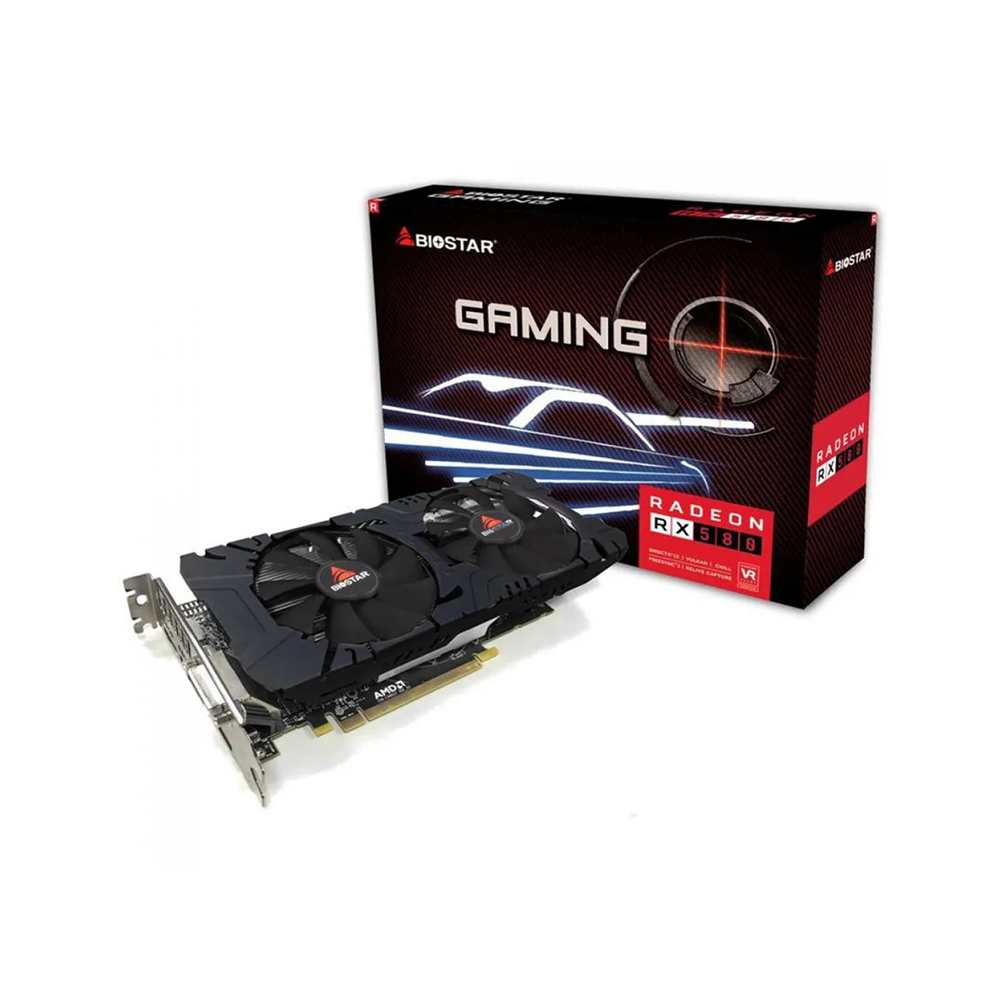 BioStar AMD Radeon RX580 2048SP 8GB 256Bit GDDR5 Graphic Card