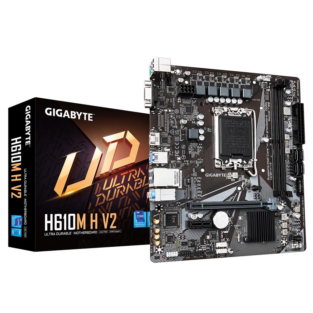 GIGABYTE H610M-H V2 DDR5 5600MHz M.2 HDMI MATX 1700P 