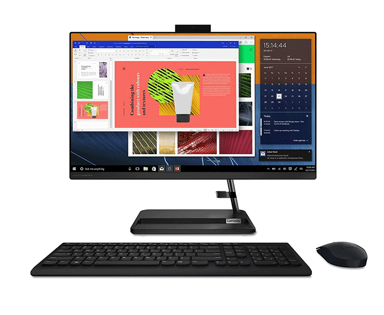 (Fairly Used) Lenovo 3 24ALC6 All In One AMD Ryzen 5-5500U 8GB RAM 256GB SSD 23.8" FHD (1920X1080) Touchscreen Windows 11 (Wireless Keyboard & Mouse Included)