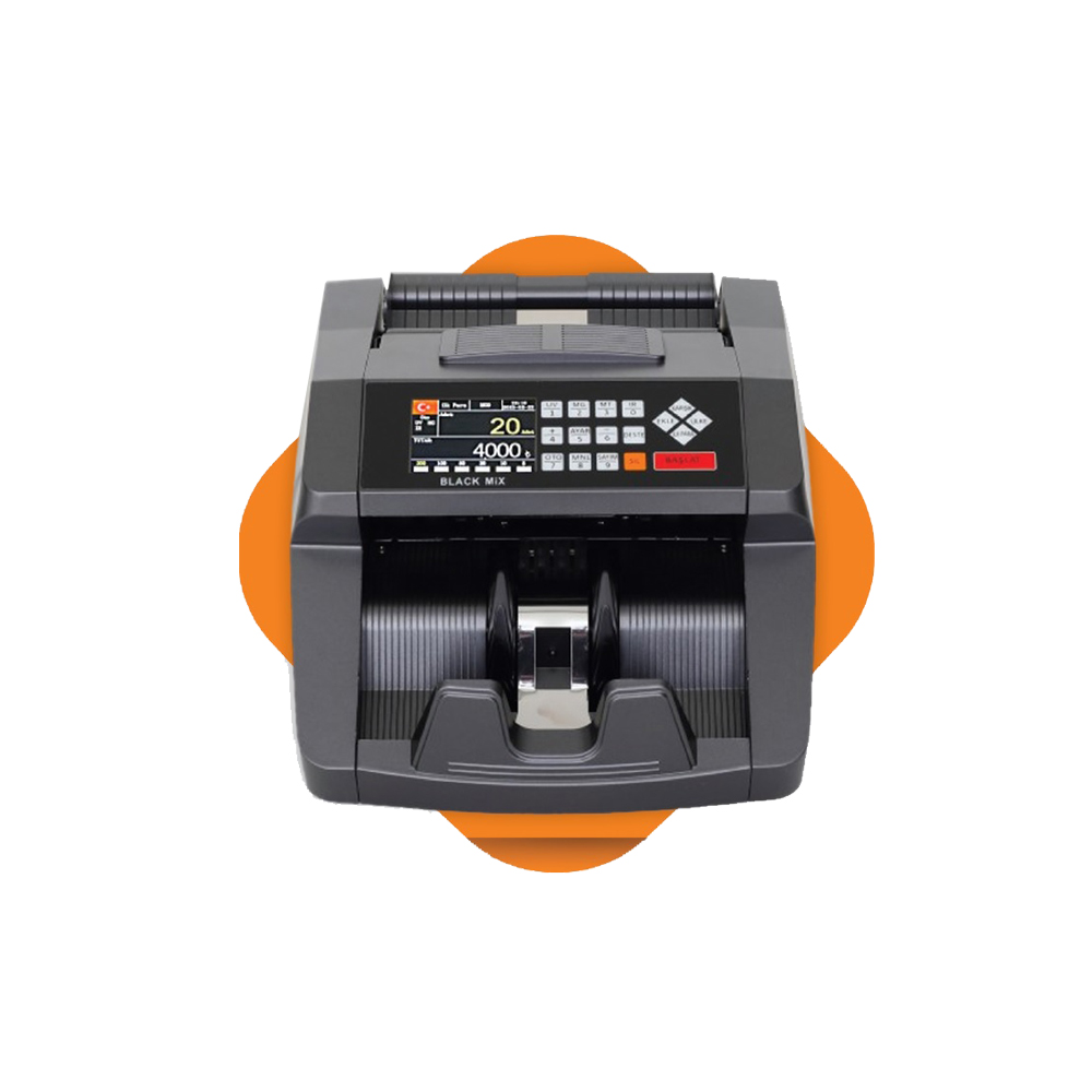 Black Mix Money Counting Machine (Counts TL mixed, USD-EURO in pieces) - Bill Counter