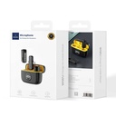 Wiwu Wi-WM003 Digital LED Indicator Type-C & Lightning Port Dual Wireless Lavalier Microphone
