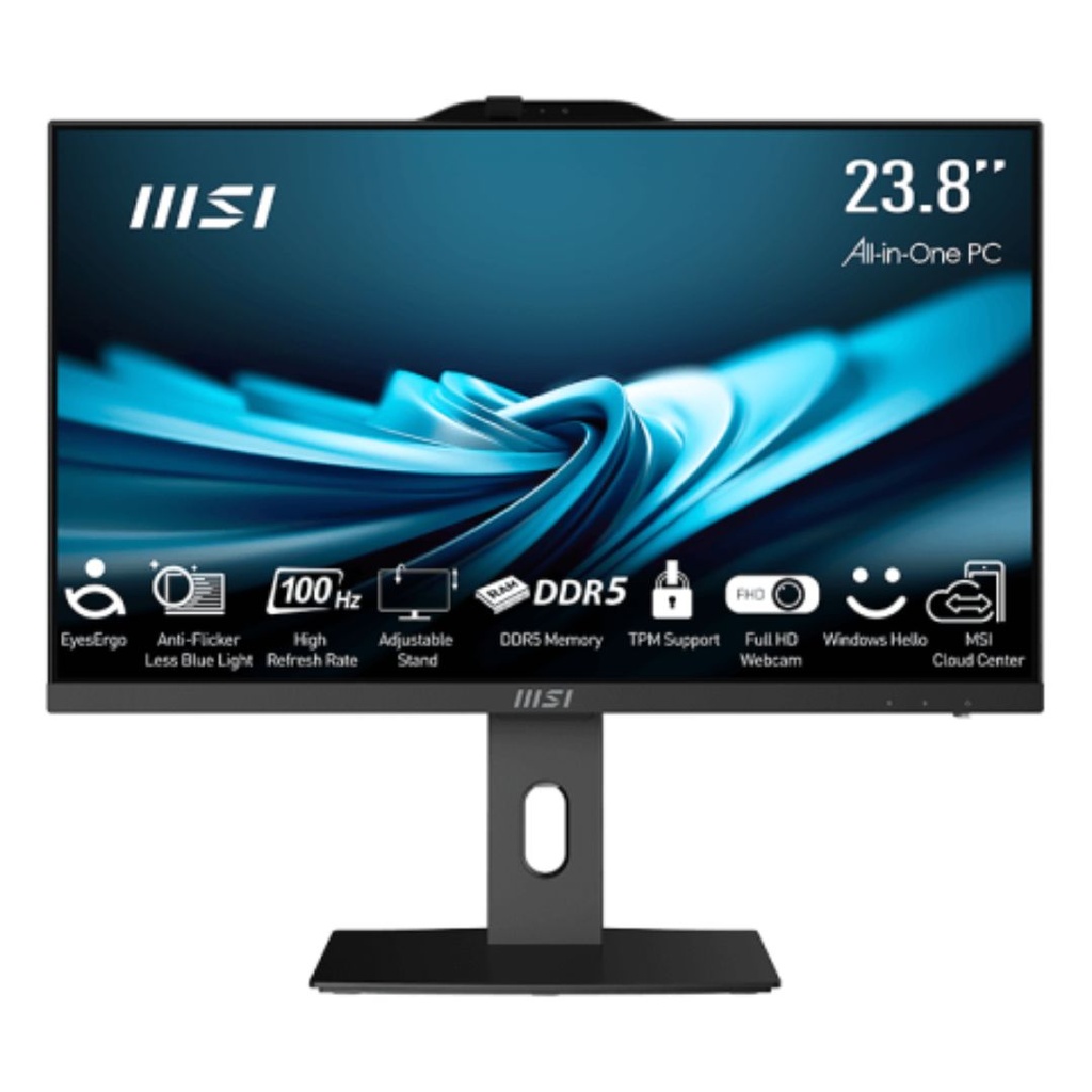 MSI PRO AP242P 14M-644 ALL IN ONE Core™ i5-14400 1TB SSD 8GB 23.8" (1920x1080) WIN11 BLACK Wireless Keyboard & Mouse