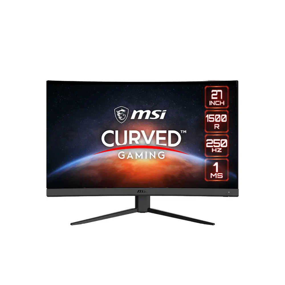 MSI 27" G27C4X 1920x1080 (FHD) 250Hz 1ms Curved 1500R VA Freesync Premium Black Gaming Monitor